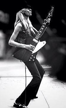 Classic photo of Johnny Winter playing