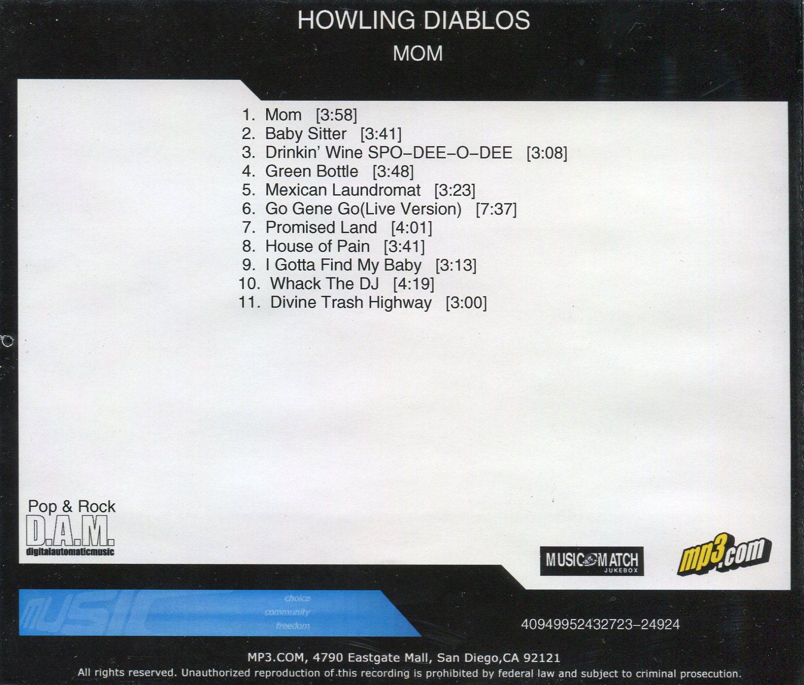 Howling Diablos - Mom (album)